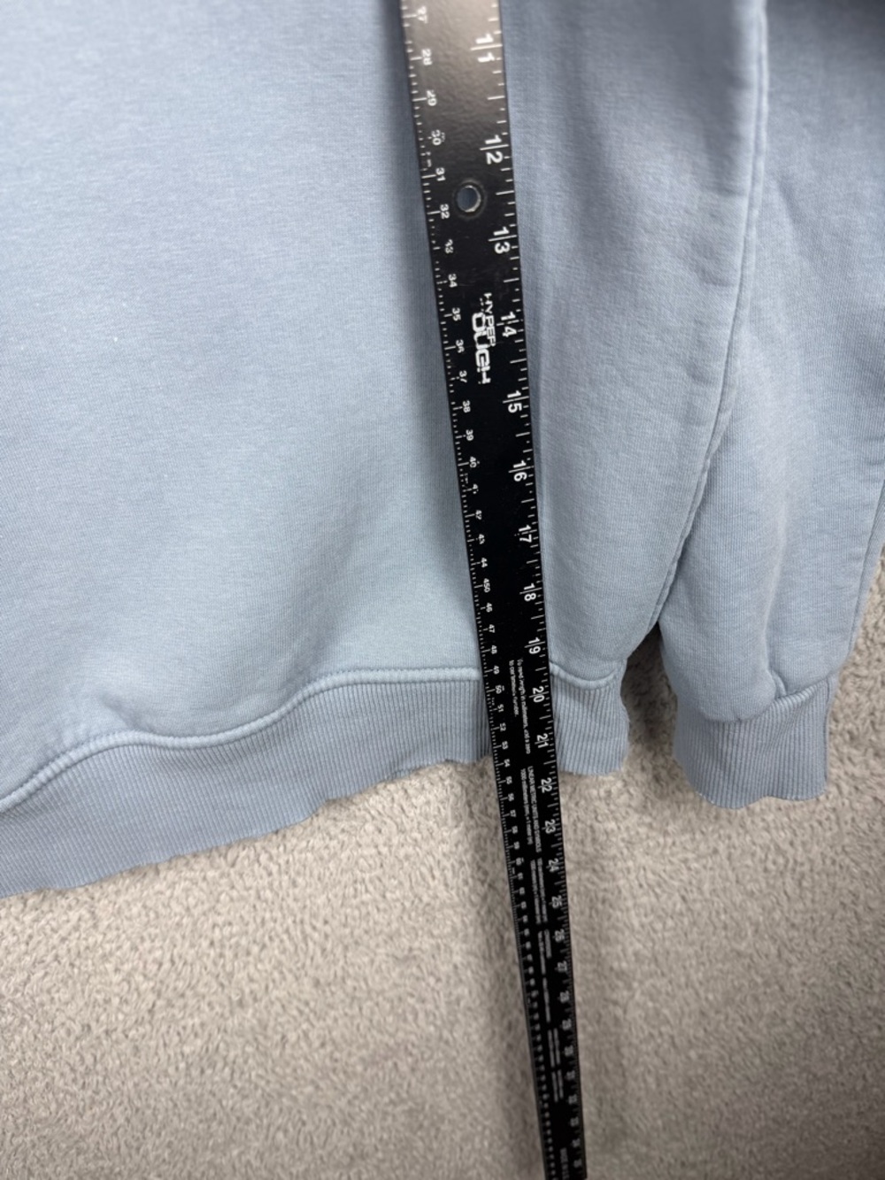 alo Accolade Crew Neck Blue Pullover Sz L (FLAWS) - Picture 9 of 16
